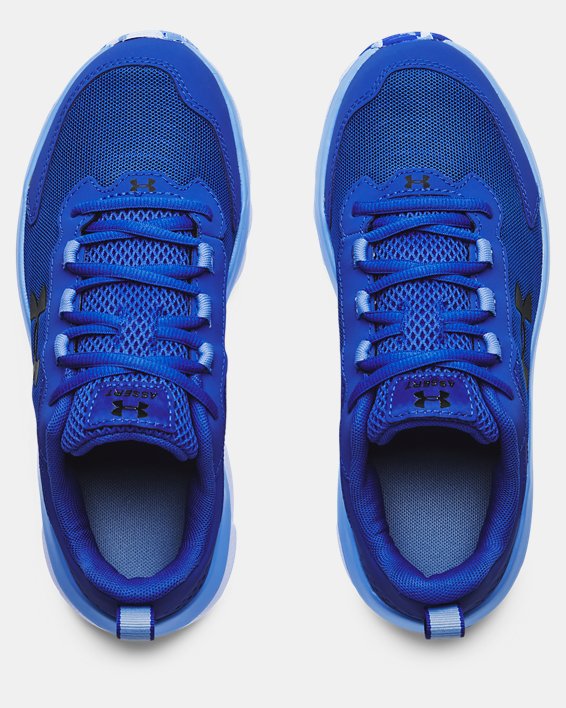 Boys' Grade School UA Assert 9 Running Shoes, Blue, pdpMainDesktop image number 2